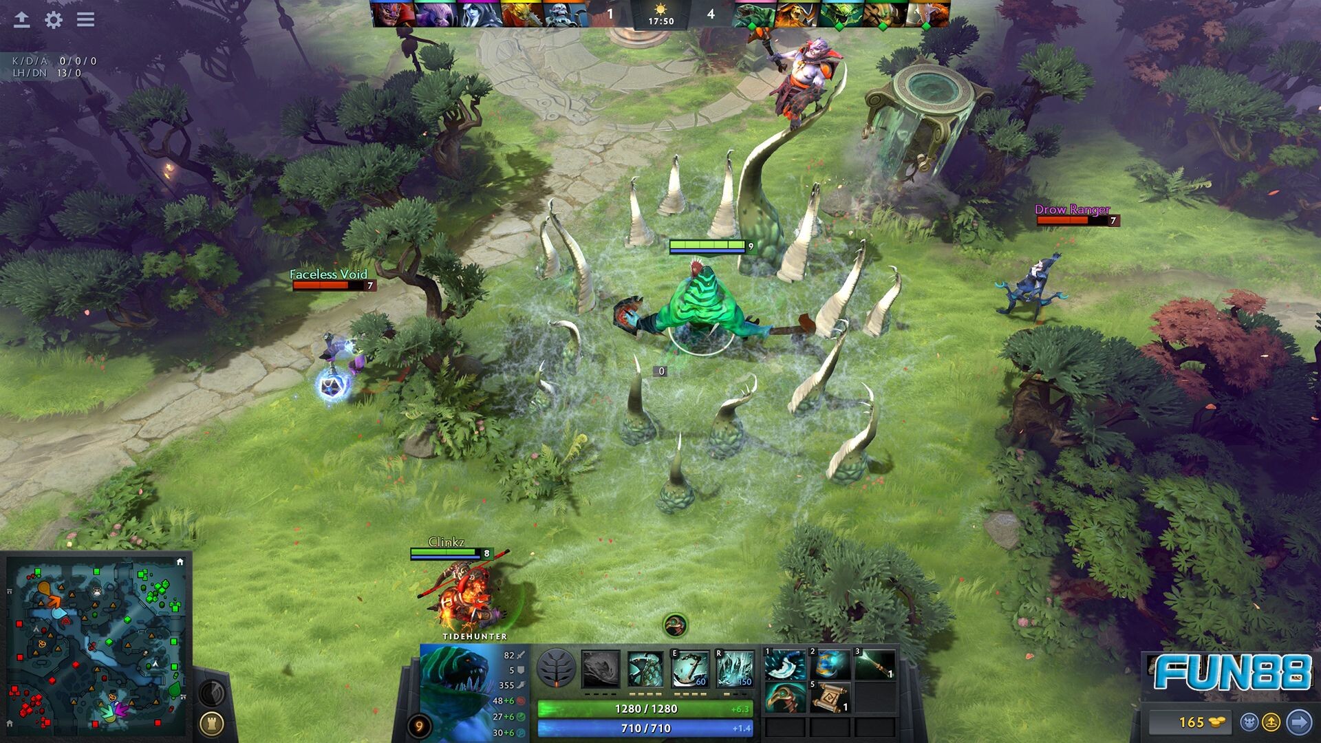 Các kèo cược tại Dota 2 Fun88 phổ biến